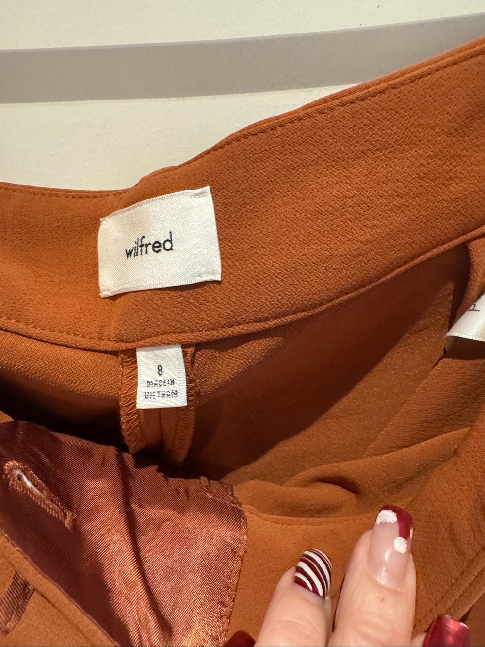 Wilfred Rust Straight-Leg Pants - Picture 5 of 6